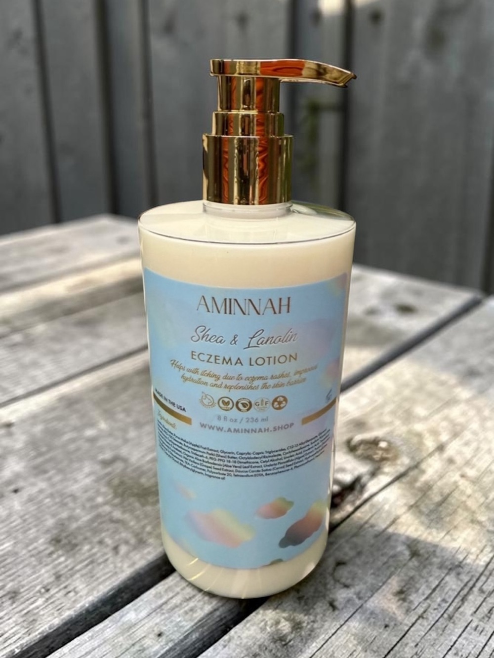 Aminnah Shea & Lanolin Eczema Lotion - NWT